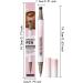 Faux | Cosm tique Professionnel Double Pointe Imperm able | Applicateur Visage Imprim Effet Peau R aliste Naturel | Id al Filles Femmes Initiation Beaut Usage Quotidien Tendance Style Cre Marron fonc  - Buy Online on GoSupps.com