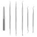 6 Pieces Ingrown Toenail File and Lifter Set Stainless Steel Nail Cuticle Remover Double Sided Toenail Lifter Professional Ingrown Toenail Kit for Manicure