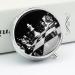 Buy Round Pill Box - Black and White Chess Print 3 Compartment Portable Organizer | Decorative Metal Pocket Pill Case - Buy Online on GoSupps.com