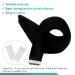 FSHINE TAPES Real Hair Extensions - 50cm Black Tape In Seamless Remy Hair - 20 Pieces 50g #1 1. Perfect for Long Straight Hair - Buy Online on GoSupps.com