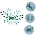 HAPINARY Green Rhinestone Hair Side Comb Hair Accessories for Wedding Girl Headpiece Wedding Hair Accessories for Brides Rhinestone Hair Comb for Wedding Green Crystal Hair Comb - Buy Online on GoSupps.com