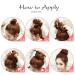 Buy Tousled Updo Messy Bun Hair Piece - Synthetic Wavy Bun Extensions & Scrunchies in Light Auburn to Brown for Instant Chignon & Ponytail - Perfect for Women! - Buy Online on GoSupps.com