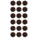 Minkissy 18 pieces of health balls meditation balls baoding balls no carillon wooden craft Chinese decorations mini-wet bag acupunct stress relaxation balls hand massage