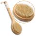 Dry Brush for Body Exfoliation | Natural Bristle Peeling & Massage Brush | Improve Skin & Circulation - Buy Online on GoSupps.com