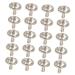 NUOBESTY 200 Sets Diamond Stud Rivets Silver Luggage Leather Studs DIY Accessories Leather Goods Clothing 1X1X1CM As Shown