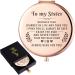 Wailozco Sister Mirror Gift for Sister. Personalized Sister Quote Rose Gold Compact Mirror Gift for Sister from Sister Brother  Unique Meaningful Sister Graduation Birthday Always Here for You