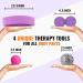 3-Piece Massage Balls Set with Resistance Band for Trigger Point Release & Deep Tissue Massage - Buy Online on GoSupps.com