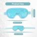 NEWGO Cooling Gel Mask for Puffy Eyes - Hot Cold Therapy for Migraine, Dark Circles, Dry Eyes - Reusable Sinus Pain Relief - Light Blue - Buy Online on GoSupps.com