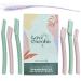 Love Cocobo | Dermaplaning Blades for Face | Eyebrow Razor | Face Razors for Women | Facial Hair Remover for Women | Peach Fuzz Remover | Brow Shaver | 6 Pcs 2 Sizes Eco Biodegradable Dermaplane Tool
