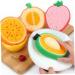 AMOYER 3 Pcs Cartoon Bath Sponge Set | Fruit Shape Cleaning Sponges for Kids & Adults | Fun Bathroom Accessories - Buy Online on GoSupps.com