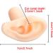 Soft Silicone Ear Model - Artificial Simulation Human Ear - Ear Acupuncture Point Model - for Acupuncture Studs Earring Earphone Bluetooth Headset Display Props - Buy Online on GoSupps.com