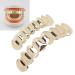 Golden Hip Hop Teeth Set | Alloy Fake Teeth for Halloween & Cosplay | International Shipping - Buy Online on GoSupps.com