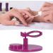 Sonew Anti Spill Nail Polish Bottle Holder Handsfree Adjustable Angle Nail Polish Bottle Clamp Nail Art Tool for Home Salon (Purple) - Buy Online on GoSupps.com