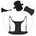 Anti-Wrinkle Bra Pillow & Chest Pads Set for Breast Wrinkle Prevention - Black - Buy Online on GoSupps.com