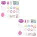 minkissy 2 Sets Children's Nail Art Toys Glitter Nail Polish Kids Fake Nails Children Nail Art Kit Toy Nail Art Kit for Girl Makeup Toys Toddler Make up Nail Stickers
