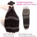 18 20 22 Brazilian Straight Human Hair Bundles with Closure | 100% Unprocessed Virgin Remy Weave - 3 Bundles + HD Lace 4x4 Free Part Closure - Buy Online on GoSupps.com