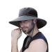 Windchaser Sonnenhut Men UV Protection Width Wanderhut Women Cold Safari Sun Protection Hat Broad Brempe Outdoor Anglerhut Hiking Hut Unity size Dark gray