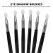 FRCOLOR 6pcs Silicone Lip Mask & Eyeshadow Brushes - Perfect Lipstick Applicator & Makeup Brushes for Women - Black 14.5x0.5cm - Buy Online on GoSupps.com
