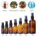 Suneast 5 Pack Small Brown Glass Spray Bottles - 30ml Fine Fog Atomizer for Perfume & Aromatherapy - Durable & Versatile - Buy Online on GoSupps.com