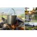 BeGrit Stainless Steel Camping Coffee Percolator Kettle with Handles and Lid - Portable Tea Pot for Hiking, Camping, and Picnic - Buy Online on GoSupps.com