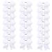 Oaoleer Boutique Teens Women 8" Jumbo Large Cheer Bow Ponytail Holder Elastic Band Handmade for Cheerleading Teen Girls College Sports (21PCS, White 21PCS) 8 Inch (Pack of 21) White 21PCS
