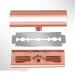Buy Beeto Luminyx Razor & Jodial Double Edge Safety Razor - Eco-Friendly Reusable Razors in Rose Gold | International Shipping Available - Buy Online on GoSupps.com