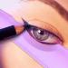 Eyeliner Stencils 3pcs/set Silicone Winged Eyeliner Tool Eyeliner Stencils Tips Eye Make-up Tool for Eyeliner Eyelash Eyebrow Face Purple - Buy Online on GoSupps.com