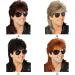 vreplrse Realistic Vintage Wig for Men Comfortable and Durable Materials Fiber Halloween Costume Wig Cover Party Wig Disco Red Brown - Buy Online on GoSupps.com