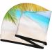 Buy Coconut Palm Tree Beach Microfiber Hair Towel - Soft Super Absorbent Coral Velvet Quick Dry Cap for Long Curly & Thick Hair - International Shipping Available - Buy Online on GoSupps.com