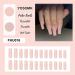 YOSOMK Long Pink Nude Press On Nails | Glossy Acrylic False Nails for Women - Buy Online on GoSupps.com
