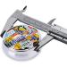 Buy License Plate Map Round Pill Box | 3 Compartment Mini Decorative Travel Organizer for Vitamins & Medicine - Buy Online on GoSupps.com