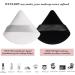 Reusable Makeup Triangle Powder Puff Set with Strap - Black and White - Buy Online on GoSupps.com