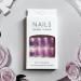 Brighten Your Look with Butterfly Purple Press on Nails - 24pcs Medium Square False Nails for Women and Girls - Buy Online on GoSupps.com