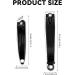 2 Pcs Heavy Duty Stainless Steel Nail Clippers for Thick Nails - Black+Silver - Buy Online on GoSupps.com
