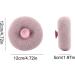 2 Pcs Soft Bath Sponge Cleaning Brush Set - Exfoliating Loofah with Suction Cup - Massage Bath Balls in Beige & Pink - Buy Online on GoSupps.com