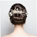Angoily Bridal Headdress Prom Headpiece Pearl Hair Clip Women Hairpin Wedding Bridal Hair Comb Rhinestone Barrettes Pearl Hair Barrettes White Pearl Flower Bride Rhinestones - Buy Online on GoSupps.com