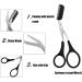 Homezo Eyebrow Trimmer Scissors with Comb | Beauty Accessories for Women | Eyebrow Shaping Tool in Pink+Blue - Buy Online on GoSupps.com