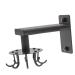 Alipis 1set Swivel Hook Hanger Hooks Rotating Utensil Hanger Heavy Adhesive Hooks Metal to Rotate Frame 13x10cm Black