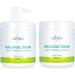 Professional Massage Cream for Physiotherapy | 1000 ml | Sensitive Skin Moisturizing & Nourishing Wellness Cream - Buy Online on GoSupps.com
