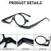 MMOWW Makeup Reading Glasses | Magnifying Makeup Glasses for Women | Flip-Down Single Lens Rotating Glasses | Black 1.5x - Buy Online on GoSupps.com
