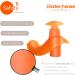 Waterproof Ear Plugs for Toddler Swimming - 3 Pairs Silicone Ear Plugs for Kids 2-5 Years Old - Blue Orange Pink - Buy Online on GoSupps.com