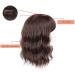 Wave-Shaped Hair Tips with Bangs - 18 Dark Brown Clip-In Synthetic Hair Extensions for Thinner Hair - Buy Online on GoSupps.com