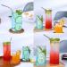 Metal Straws Reusable Stainless Steel Straws Bubble Tea Drinking with Silicone Tip and Carrying Pack Mix Straw 2 Cleaning Brush and for Smoothie Milk Cocktail Milkshake Cold/Hot Drinks(Silver) - Buy Online on GoSupps.com