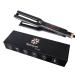 Hair Straighteners Double Straight Ceramic Dual Plate PTC Hair Straightener Flat Iron for Thick Hair Ten-Speed Temperature Control Salon Grade Faster Styling and Reduced Damage (4-1/2 in)
