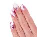 Glamsy nail film Crystal Blush " white with pink glitter nail wraps long adhesive 24 self-adhesive ultra-thin nail foils in different sizes