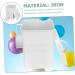 Baluue 2 Sets Washing Storage Bucket Stackable Storage Drawers Laundry White Wrought Iron - Buy Online on GoSupps.com