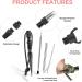 13 Pack Paracord Stitching Tools Set | Stainless Steel Needles & Knotting Accessories | Paracord Supplies Kit with Marlin Spike | Black Sharp Smoothing Tool - Buy Online on GoSupps.com