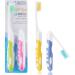Ouligay Travel Toothbrush Set - 4 Foldable Soft Bristle Toothbrushes for Adults | Portable & Ideal for Camping & Travel - Buy Online on GoSupps.com