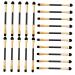 AUTSUPPL 20pcs or Makeup Brush Golden Eyeshadow Brush for Women Pe Fiber Wool Eye Brush for Makeup