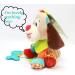 Hanging Car Seat Stroller Toy with Teether - Soft Plush Dog Design for Babies 6-12 Months | Soothing Teething Toy for 3-6 Months | Newborn Gifts for Boys and Girls - Buy Online on GoSupps.com